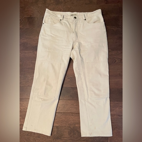 Hey Gang knee patch pants natural - Picture 2 of 9